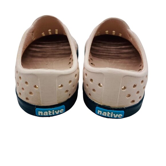 Native Jefferson Water Shoes Clogs Child Size 5 Beige Peach Black Slip On Light - Picture 3 of 8